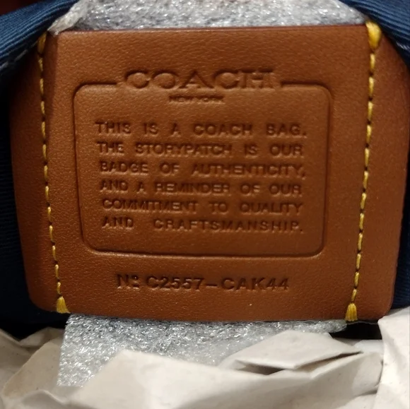 Coach Ashton denim crossbody bag Indigo Silver CAK44 - Picture 12 of 15